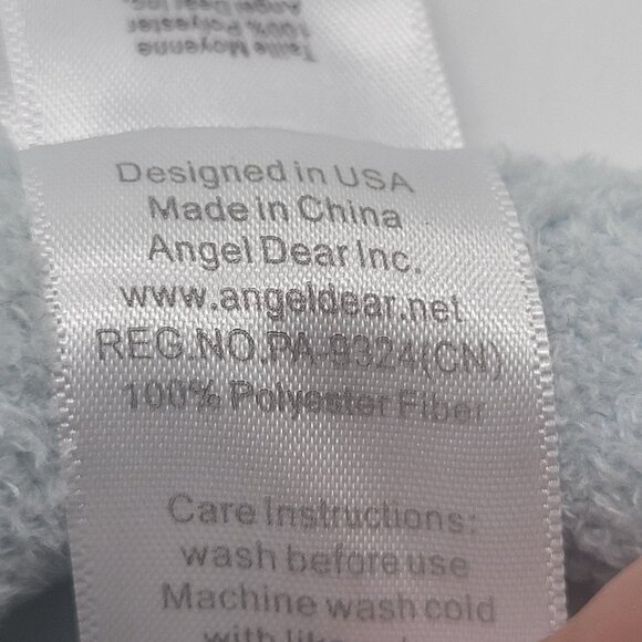 ANGEL DEAR Ring Rattle Baby Soft Blue Lamb Sheep NWT - Picture 7 of 7